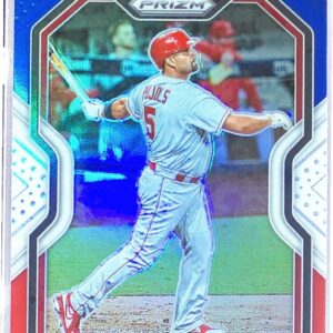 2021 Prizm Albert Pujols Red/White/Blue Prizm #21 Angels