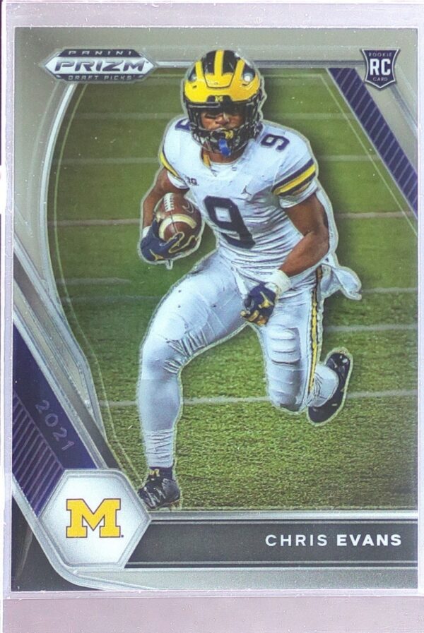 2021 Prizm Draft Picks Chris Evans RC #115 Wolverines