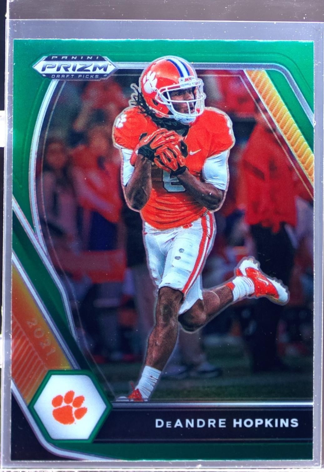 2021 Prizm Draft Picks DeAndre Hopkins Green #35 Tigers