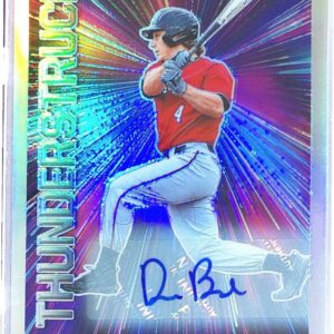 2021 Prizm Draft Picks Dru Baker Auto #T-DB Thunderstruck Autographs Silver