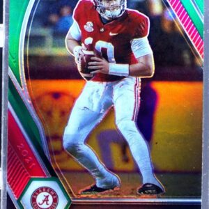 2021 Prizm Draft Picks Mac Jones Green RC #104 Tide