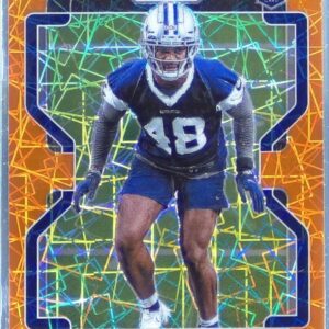 2021 Prizm Jabril Cox Orange Lazer RC #394 Cowboys