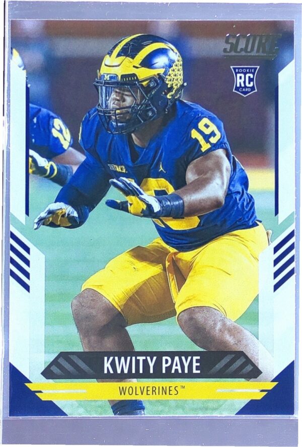 2021 Score Kwity Paye RC #346 Wolverines