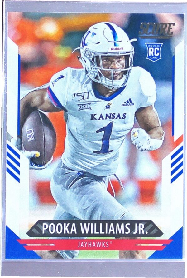 2021 Score Pooka Williams Jr. RC #378 Jayhawks