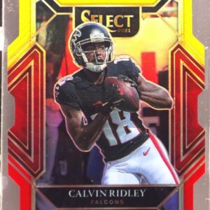 2021 Select Calvin Ridley Red and Yellow Prizm Die Cut #204 Falcons