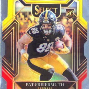 2021 Select Pat Freiermuth Red and Yellow Prizm Die Cut RC #259 Steelers