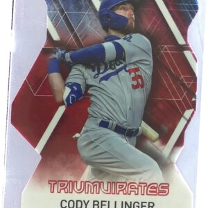2021 Stadium Club Cody Bellinger #T-18 Dodgers Triumvirates Red Die Cut