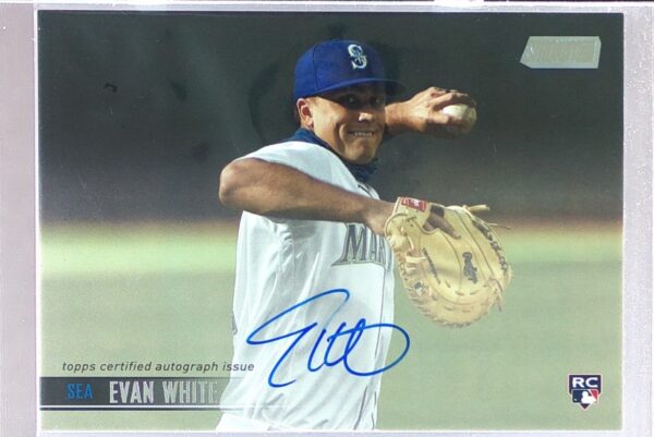 2021 Stadium Club Evan White Auto RC #SCBA-EW Mariners Autographs