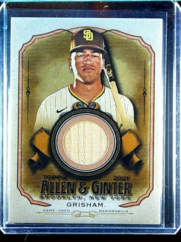 2021 Topps Allen & Ginter Trent Grisham JSY #AGA-TG Padres Full Size Relics B