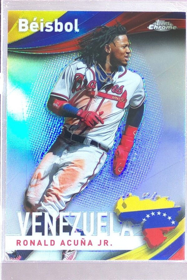 2021 Topps Chrome Ronald Acuna Jr. #B-1 Braves Beisbol