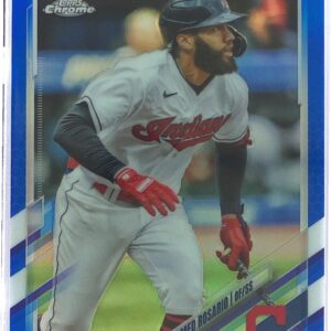 2021 Topps Chrome Update Amed Rosario Blue Refractor /199 #USC22 Indians