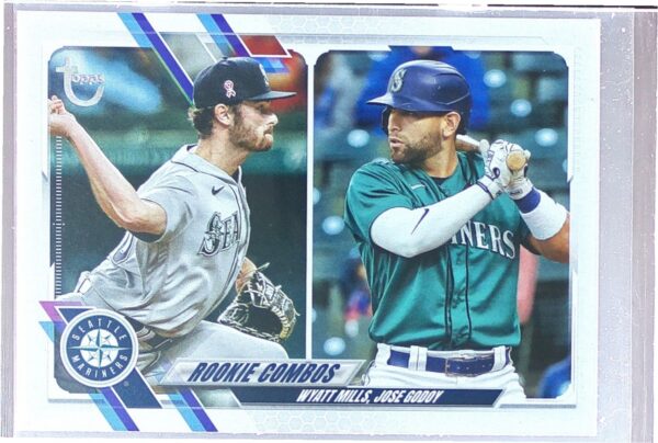 2021 Topps Update Jose Godoy / Wyatt Mills Vintage Stock /99 #US80 Mariners
