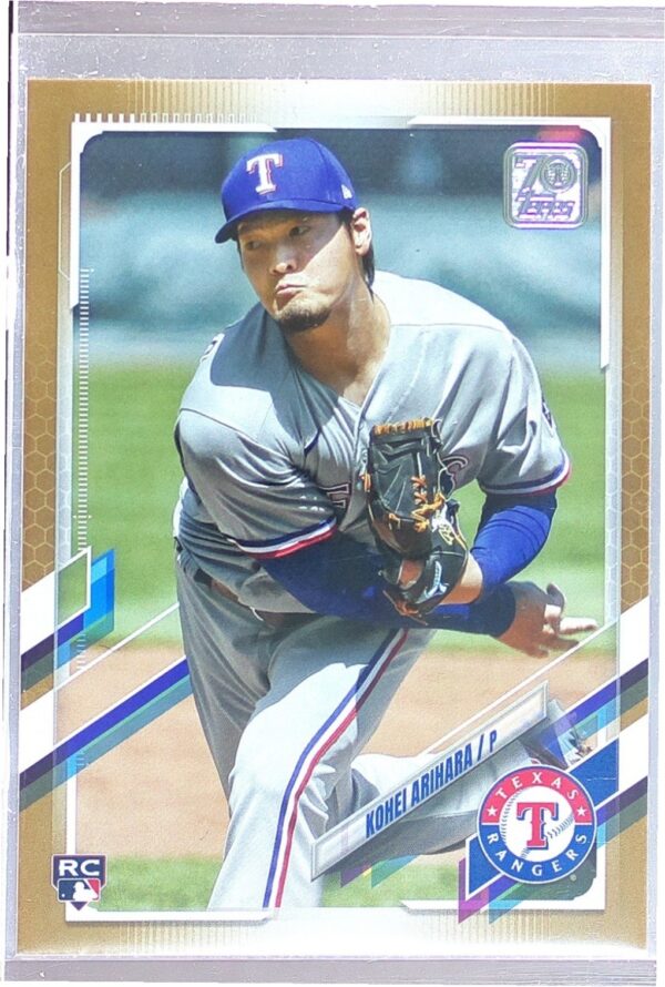 2021 Topps Update Kohei Arihara Gold /2021 RC #US269 Rangers