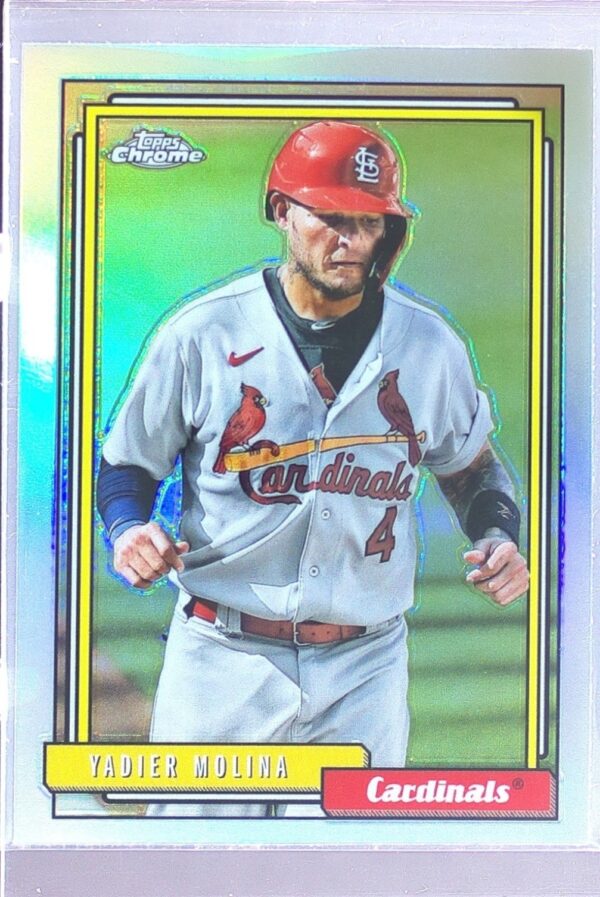 2021 Topps Update Yadier Molina #TC92-44 Cardinals 1992 Topps Redux Chrome