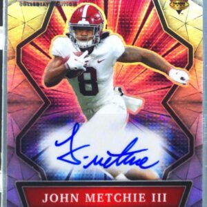 2021 Wild Card Alumination NIL John Metchie Iii Auto #ANBC-A Tide Autographs