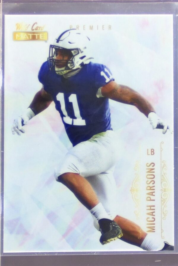 2021 Wild Card Matte Micah Parsons Retail White RC #MBC-18 Lions