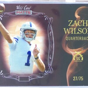 2021 Wild Card Matte Retail Zach Wilson /75 #MSG-5 Cougars Smoking Guns QBs RC