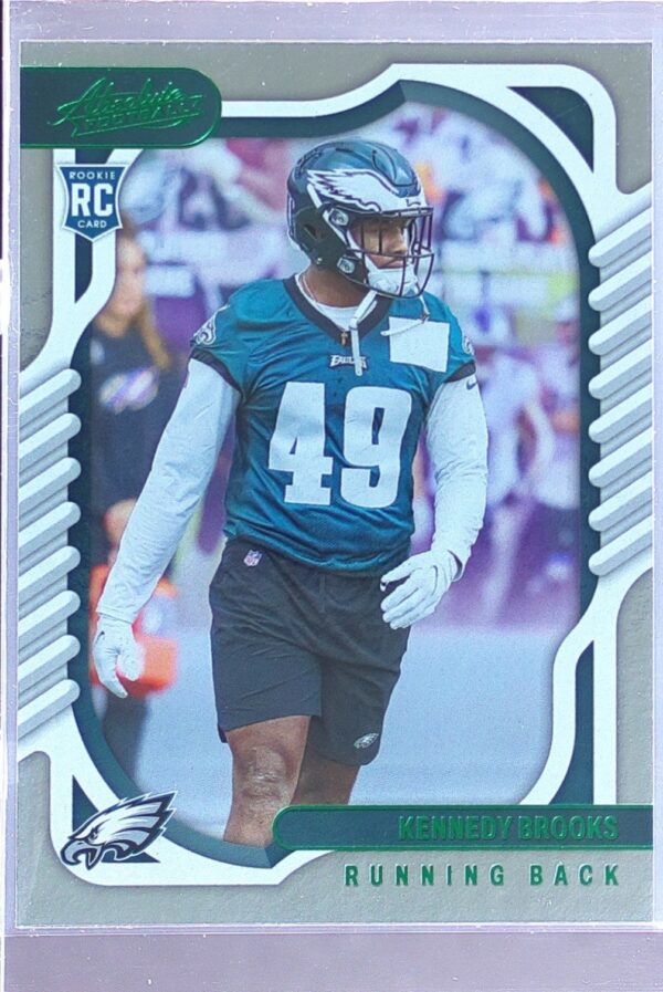 2022 Absolute Kennedy Brooks Green RC #178 Eagles