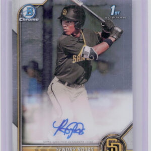 2022 Bowman Chrome Yendry Rojas AU #CPA-YR Padres Prospect Autographs