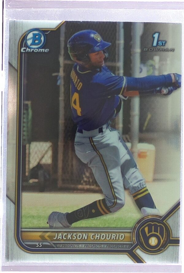 2022 Bowman Jackson Chourio #BCP-79 Brewers Chrome Prospects