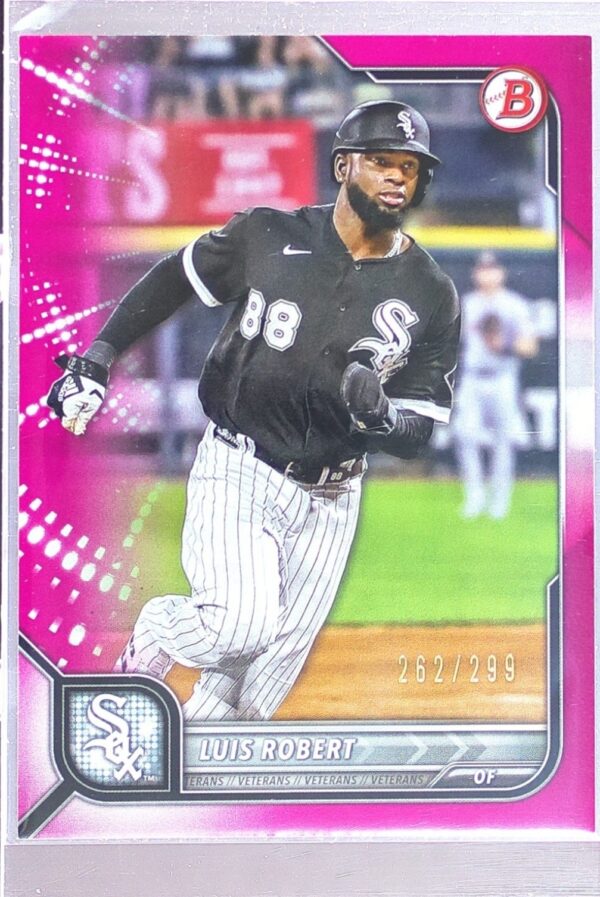 2022 Bowman Luis Robert Fuchsia /299 #19 Sox