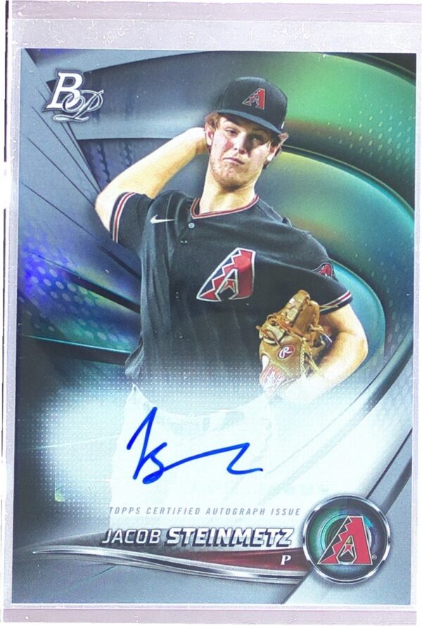 2022 Bowman Platinum Jacob Steinmetz Auto #TOP-78 Diamondbacks Top Prospect Auto