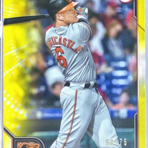 2022 Bowman Ryan Mountcastle Yellow /75 #20 Orioles