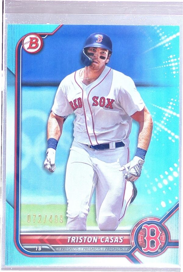 2022 Bowman Triston Casas /499 #BP-81 Sox Prospects Sky Blue