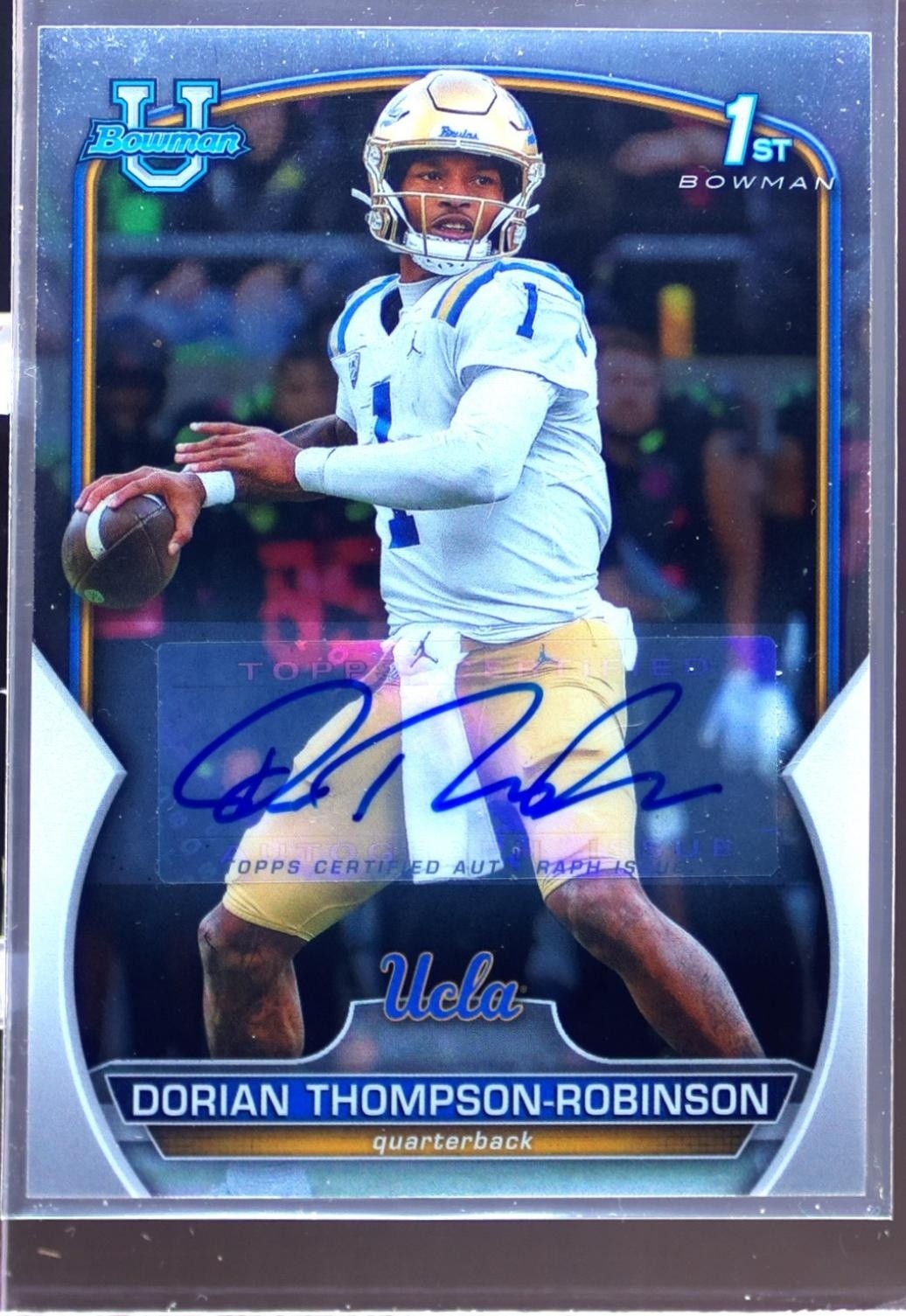 2022 Bowman University Chrome Dorian Thompson-Robinson Auto #16 Bruins Prospect