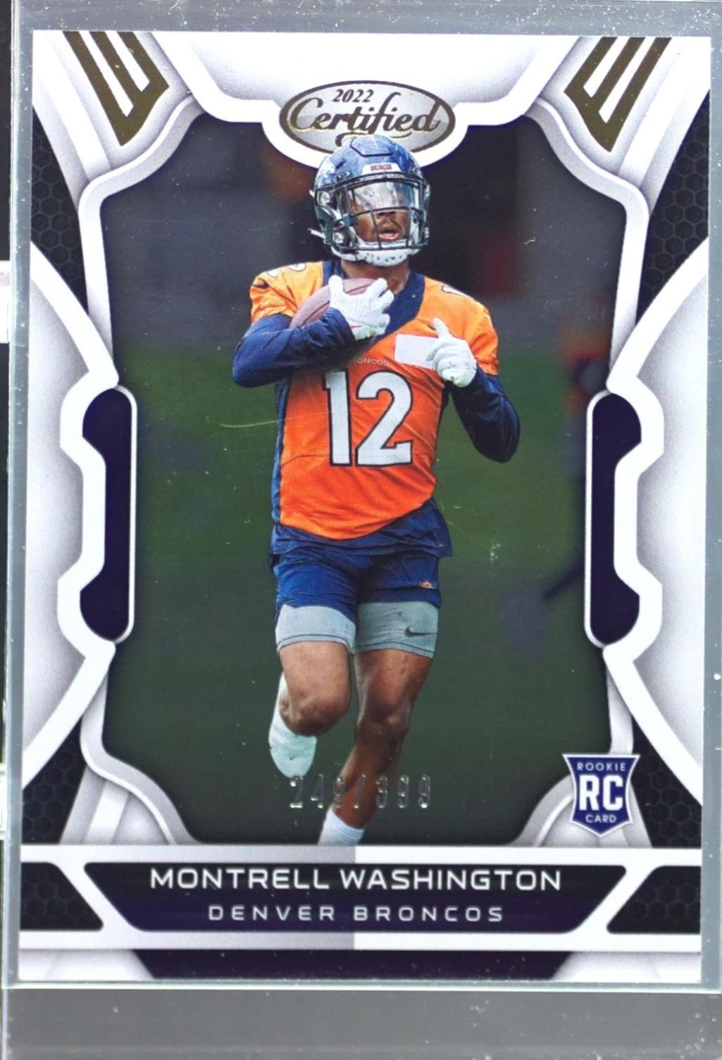 2022 Certified Montrell Washington RC /399 #196 Broncos