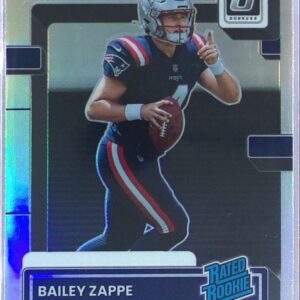 2022 Donruss Bailey Zappe RC #P-329 Patriots Optic Rated Rookies Preview Holo