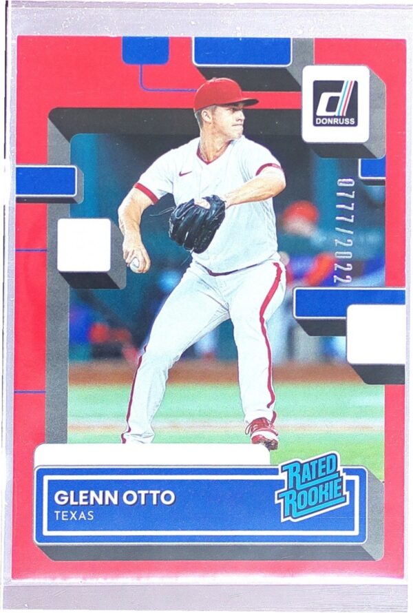 2022 Donruss Glenn Otto Red /2022 RC #51 Rangers