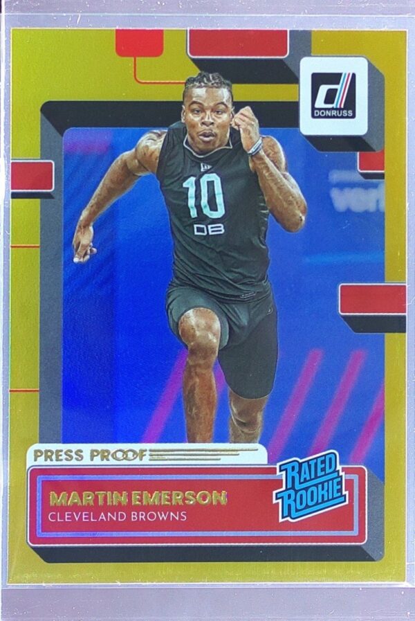 2022 Donruss Martin Emerson Premium Press Proof RC #381 Browns