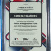 2022 Finest Josiah Gray AU #FA-JG Nationals Finest Autographs - Image 3