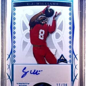 2022 Leaf Trinity C.J. Williams Auto /30 #BA-CJW Trojans Platinum