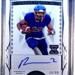 2022 Leaf Trinity Pierre Strong Jr. Auto /99 #BA-PSJ Jackrabbits Silver