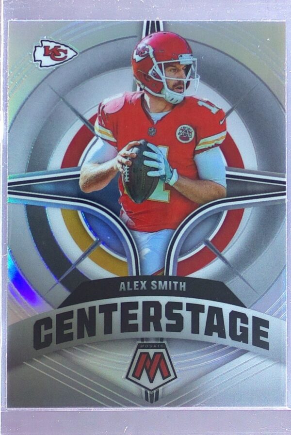 2022 Mosaic Alex Smith #CS-17 Chiefs Centerstage Silver
