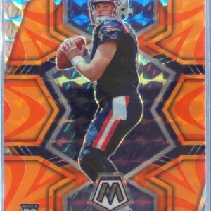 2022 Mosaic Bailey Zappe Mosaic Reactive Orange RC #321 Patriots