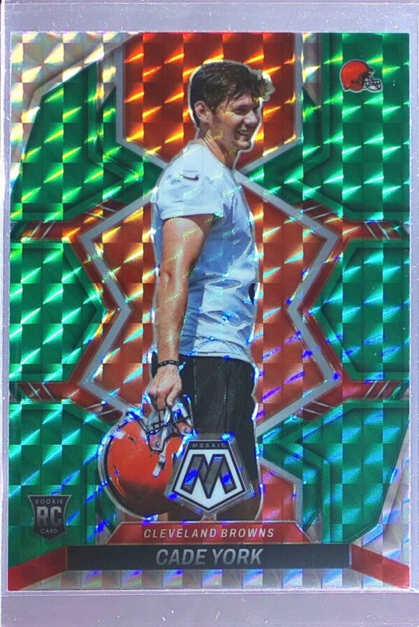 2022 Mosaic Cade York Mosaic Green RC #399 Browns