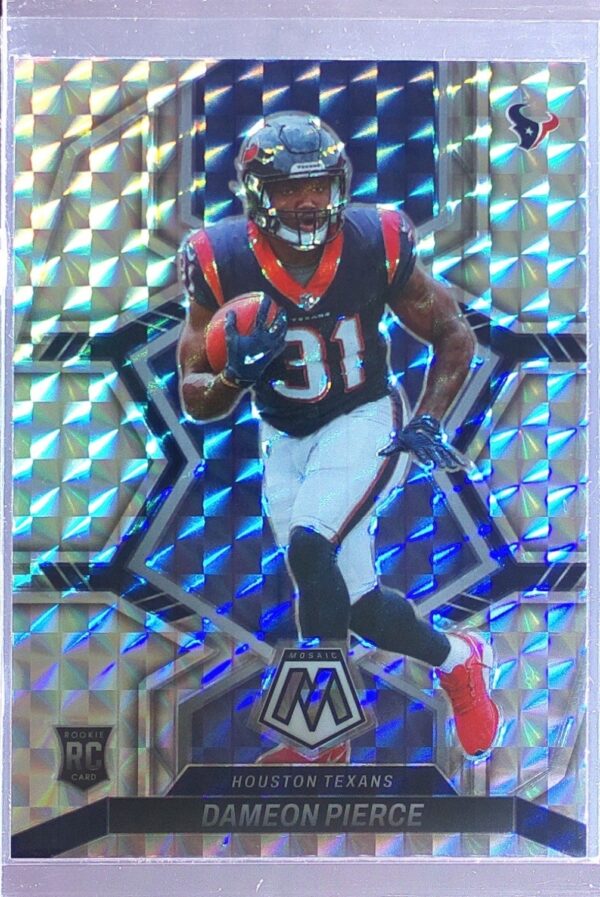 2022 Mosaic Dameon Pierce Mosaic No Huddle Silver #324 Texans
