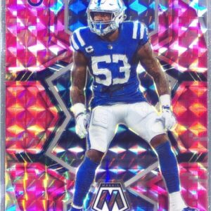 2022 Mosaic Darius Leonard Mosaic Camo Pink #86 Colts