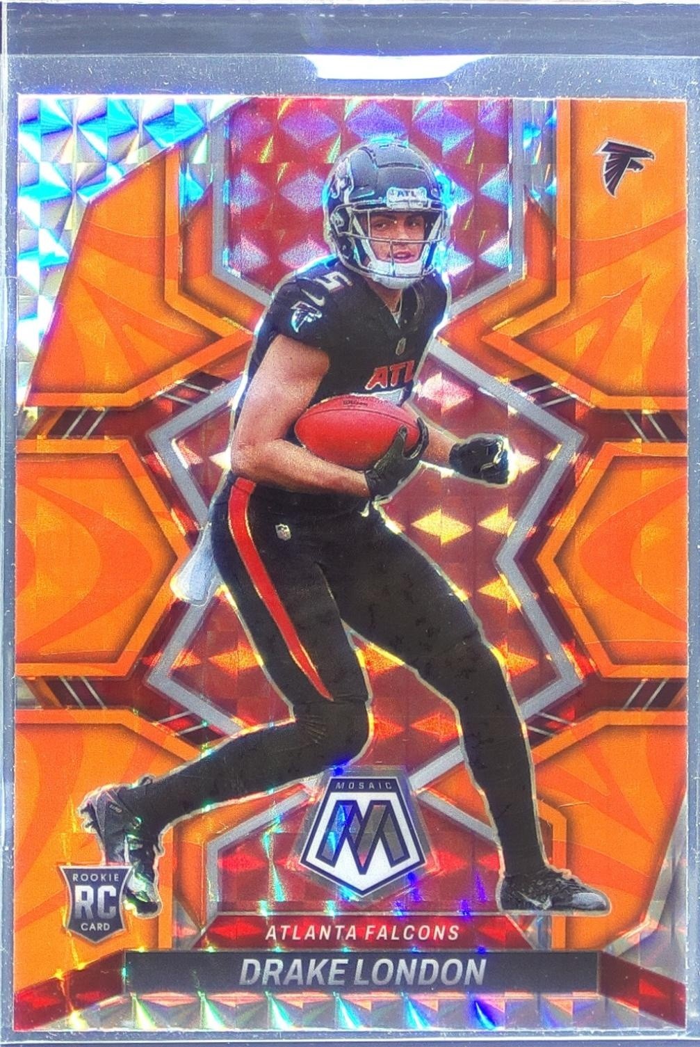 2022 Mosaic Drake London Mosaic Reactive Orange RC #312 Falcons