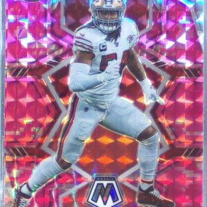 2022 Mosaic Fred Warner Mosaic Camo Pink #222 49ers