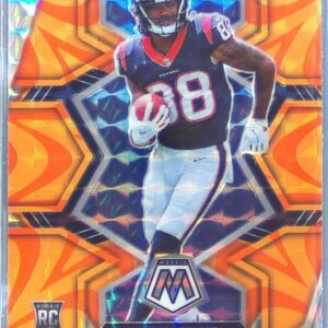 2022 Mosaic John Metchie III Mosaic Reactive Orange RC #317 Texans