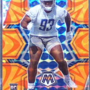 2022 Mosaic Josh Paschal Mosaic Reactive Orange RC #388 Lions