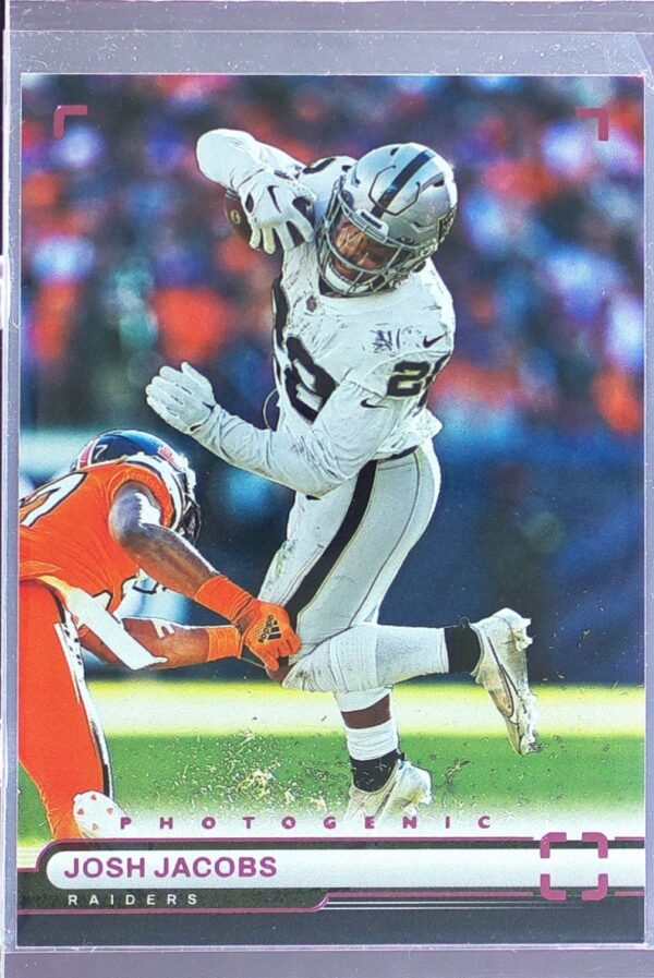 2022 Panini Chronicles Josh Jacobs #PH-9 Raiders Photogenic Pink