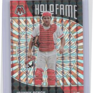 2022 Panini Mosaic Johnny Bench #HF-11 Reds Holofame Mosaic