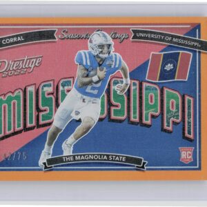 2022 Panini Prestige Matt Corral Seasons Greetings /75 #SG-3 Rebels