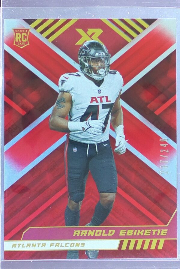 2022 Panini XR Arnold Ebiketie Red /249 RC #171 Falcons