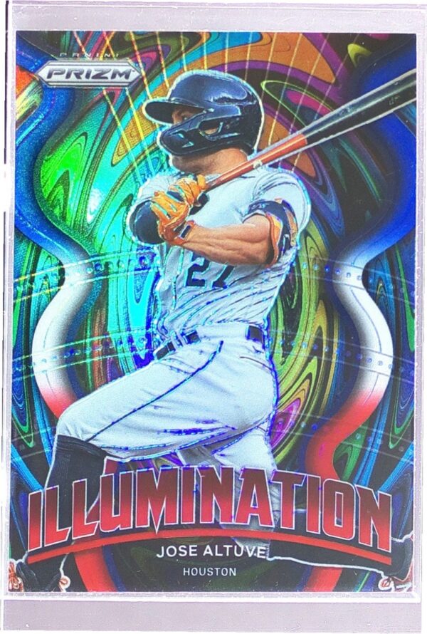 2022 Prizm Jose Altuve #IL-14 Astros Illumination Red, White, and Blue Prizms